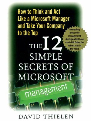 The 12 Simple Secrets of Microsoft Management - ebook